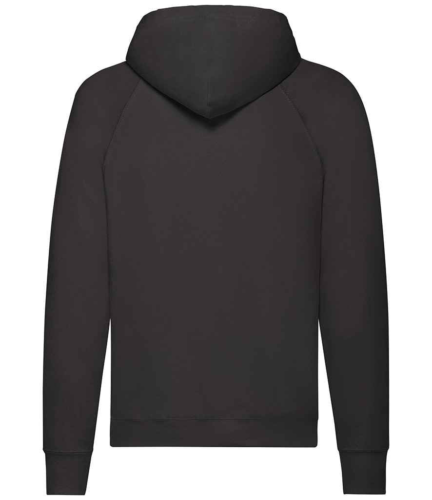 Fruit of the Loom Lightweight Hooded Sweatshirt | Black - Lancashire Teamwear