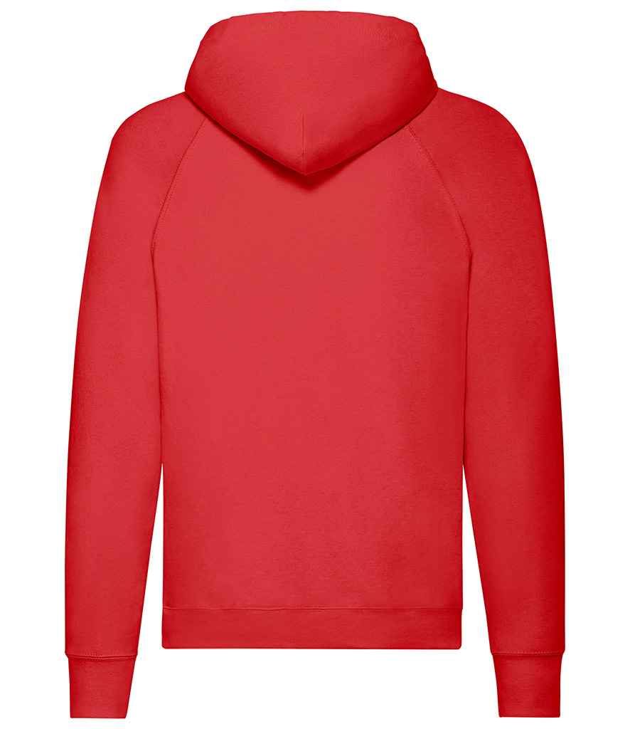 Fruit of the Loom Lightweight Hooded Sweatshirt | Red - Lancashire Teamwear