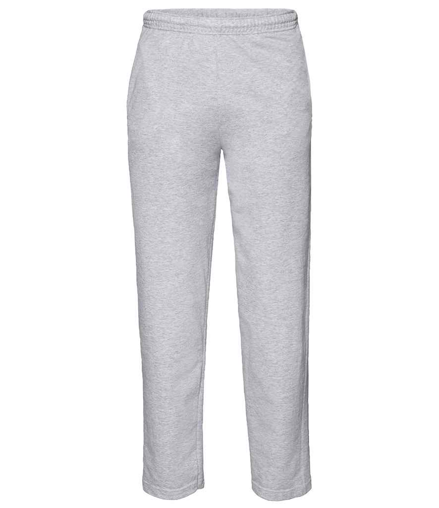 Fruit of the Loom Lightweight Jog Pants | Heather Grey Trousers - Lancashire Teamwear