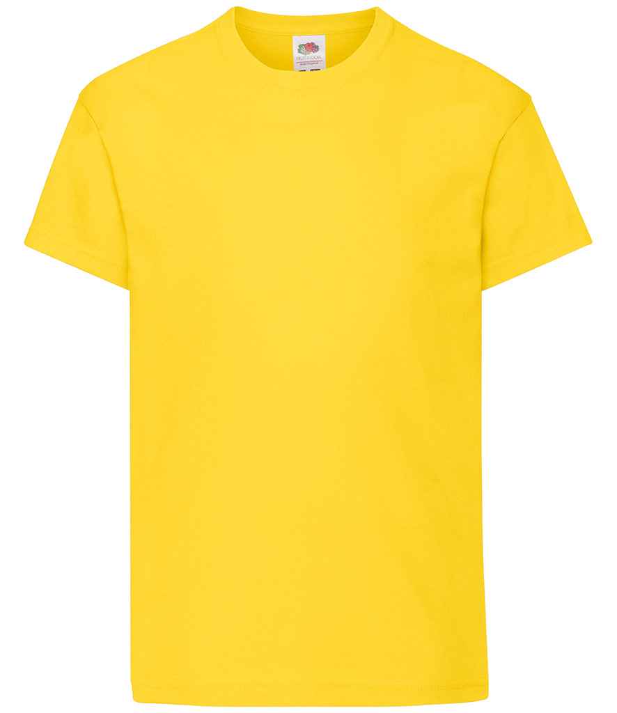 Fruit of the Loom Kids Original T-Shirt | Yellow Yellow