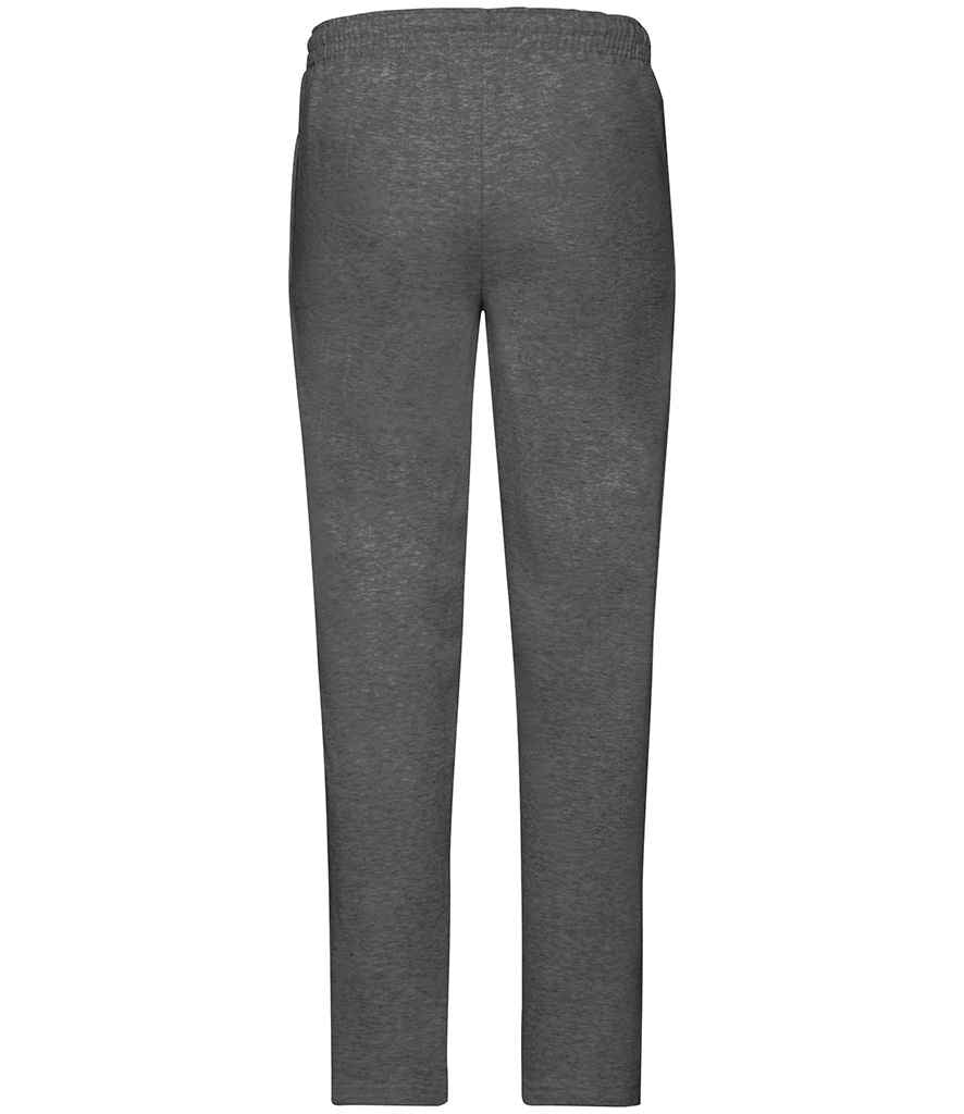 Fruit of the Loom Classic Open Hem Jog Pants | Dark Heather Trousers - Lancashire Teamwear