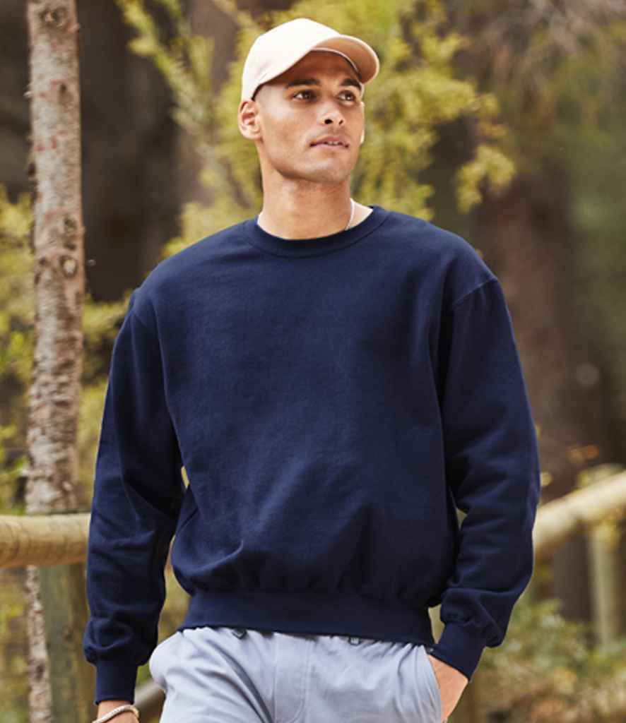 Fruit of the Loom Supercotton™ Sweatshirt | Deep Navy - Lancashire Teamwear