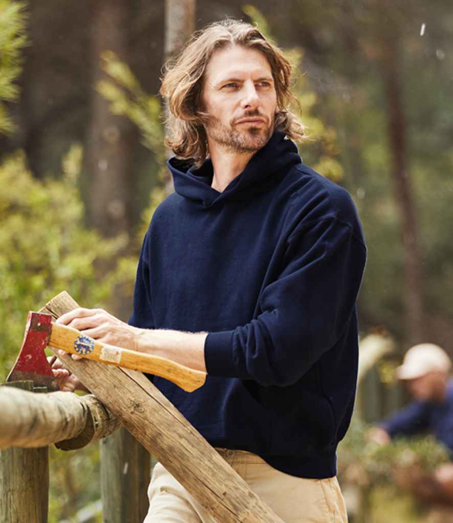 Fruit of the Loom Supercotton™ Hooded Sweatshirt | Deep Navy - Lancashire Teamwear