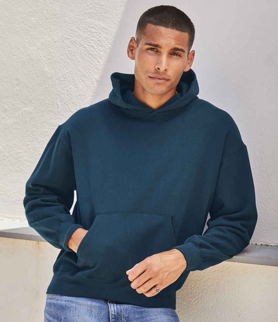 Fruit of the Loom Supercotton™ Hooded Sweatshirt | Mountain Blue - Lancashire Teamwear