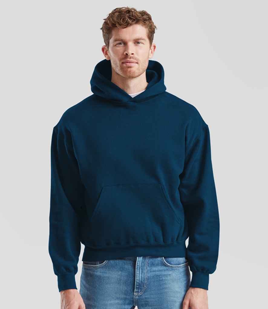 Fruit of the Loom Supercotton™ Hooded Sweatshirt | Mountain Blue - Lancashire Teamwear