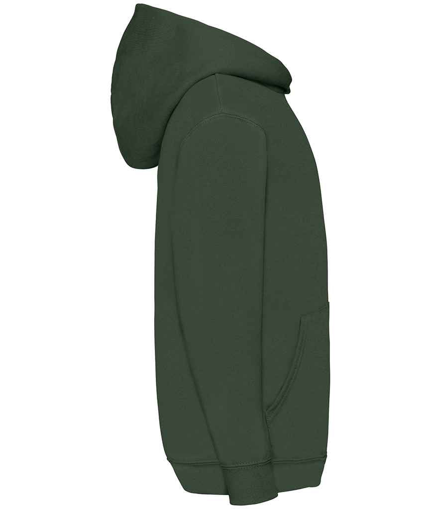 Fruit of the Loom Kids Classic Hooded Sweatshirt | Bottle Green - Lancashire Teamwear