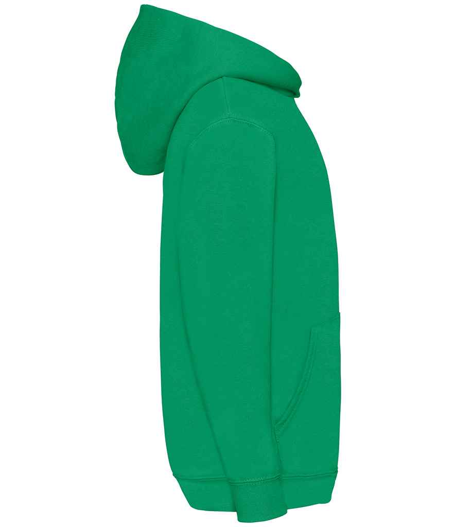 Fruit of the Loom Kids Classic Hooded Sweatshirt | Kelly Green - Lancashire Teamwear