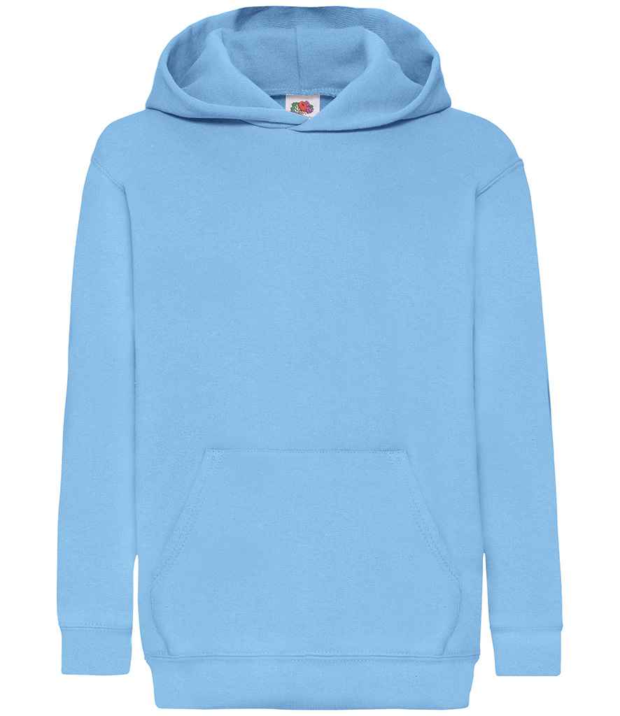 Fruit of the Loom Kids Classic Hooded Sweatshirt | Sky Blue - Lancashire Teamwear