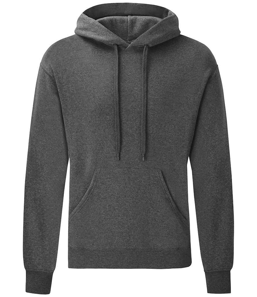 Fruit of the Loom Classic Hooded Sweatshirt | Dark Heather Dark Heather