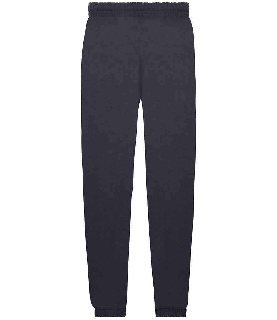 Fruit of the Loom Kids Elasticated Hem Jog Pants | Deep Navy Trousers - Lancashire Teamwear