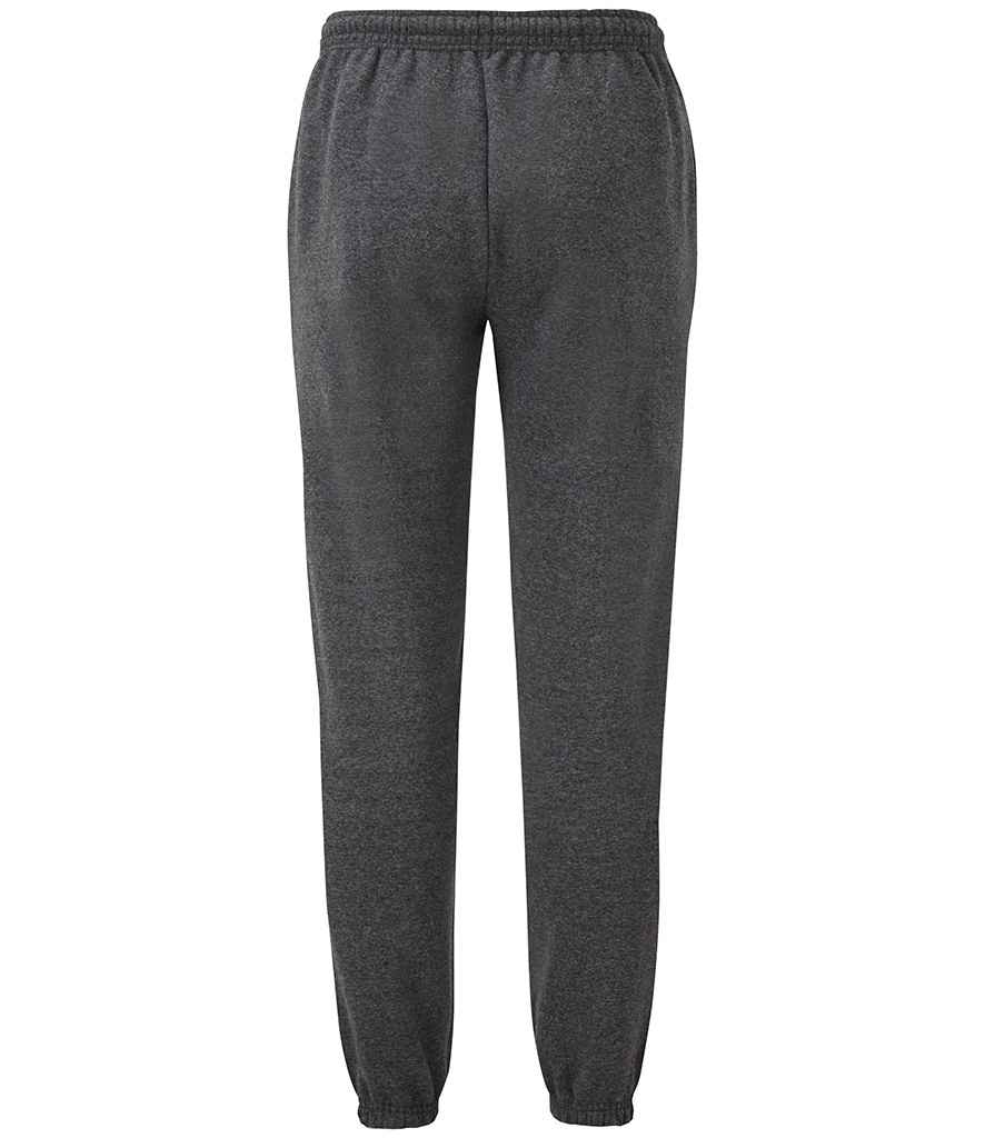 Fruit of the Loom Classic Elasticated Hem Jog Pants | Dark Heather Trousers - Lancashire Teamwear
