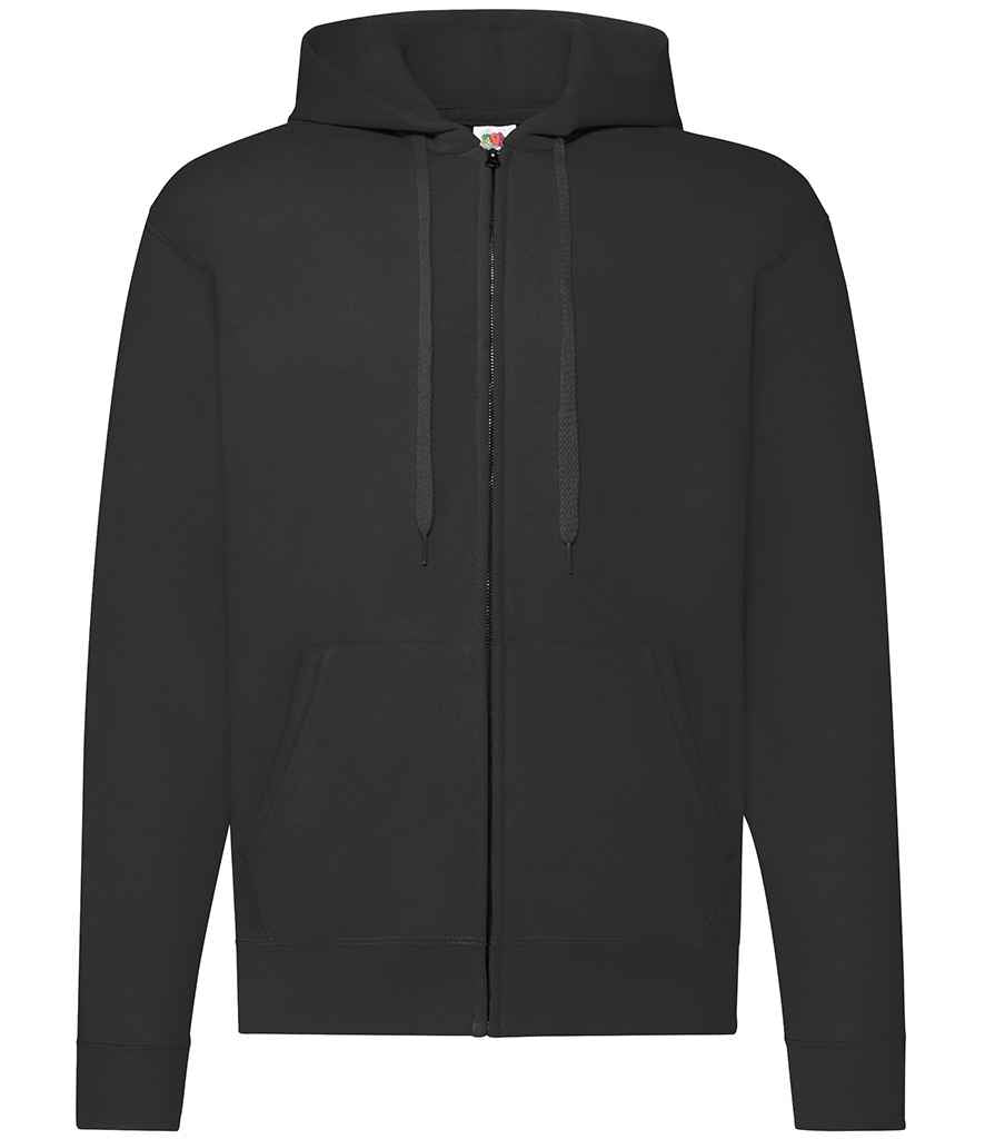 Fruit of the Loom Classic Zip Hooded Sweatshirt Black