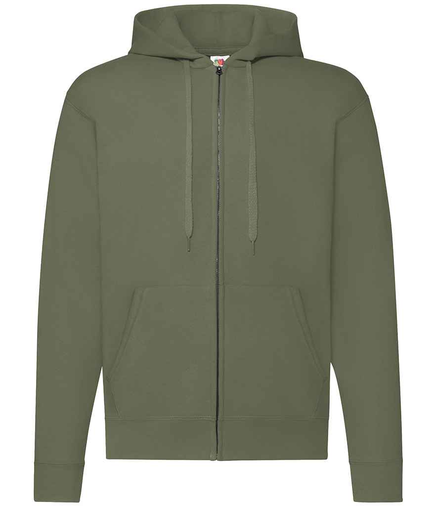 Fruit of the Loom Classic Zip Hooded Sweatshirt Classic Olive