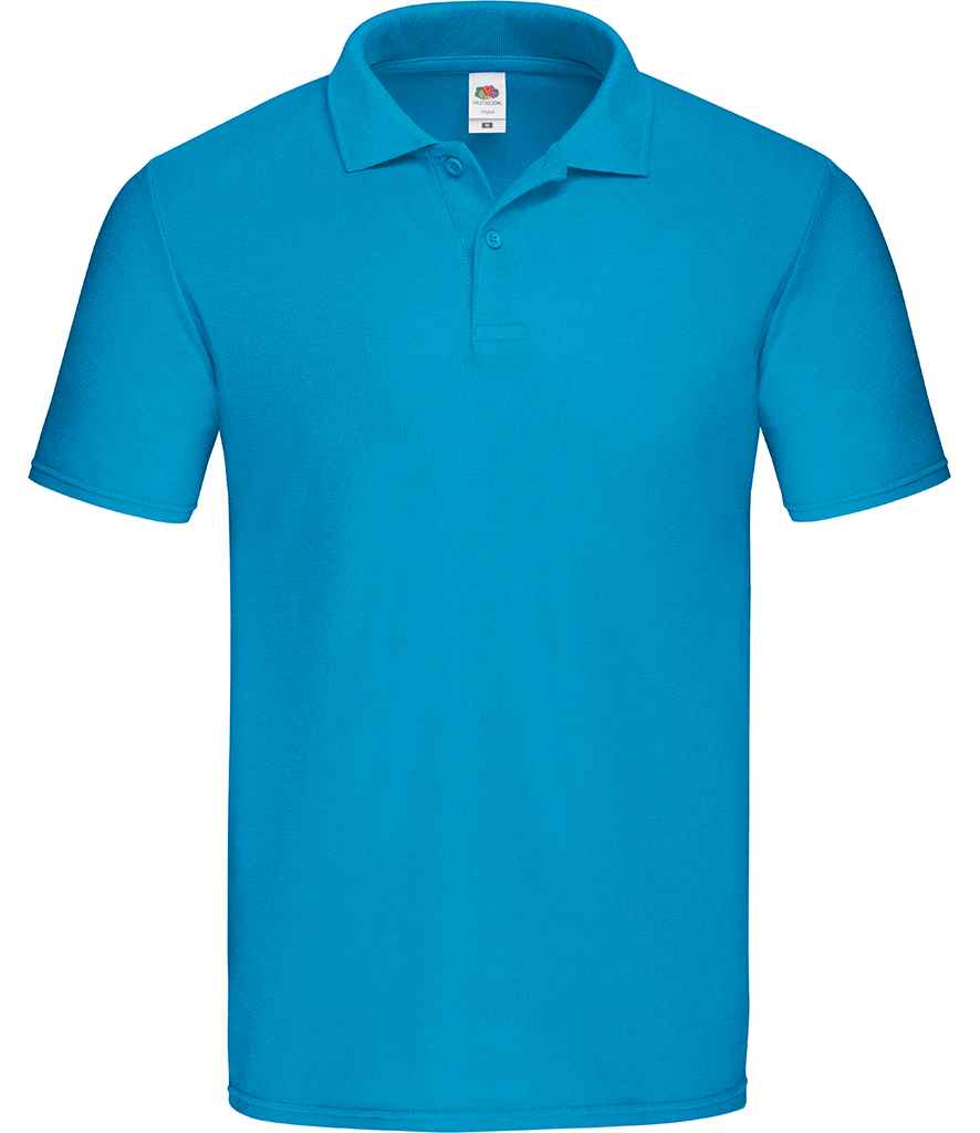 Fruit of the Loom Original Piqué Polo Shirt Azure