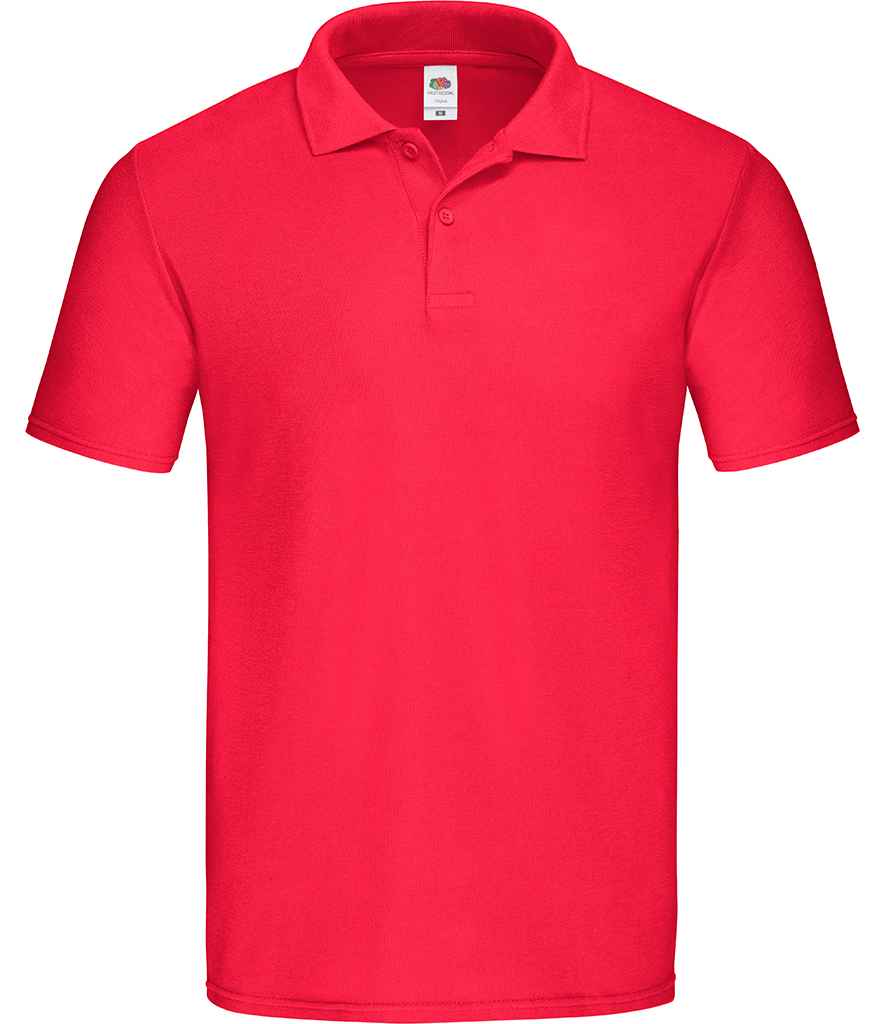 Fruit of the Loom Original Piqué Polo Shirt Red