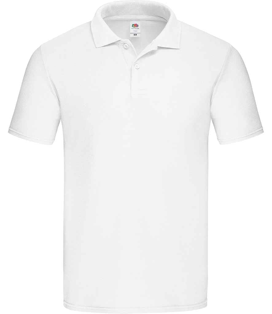 Fruit of the Loom Original Piqué Polo Shirt White