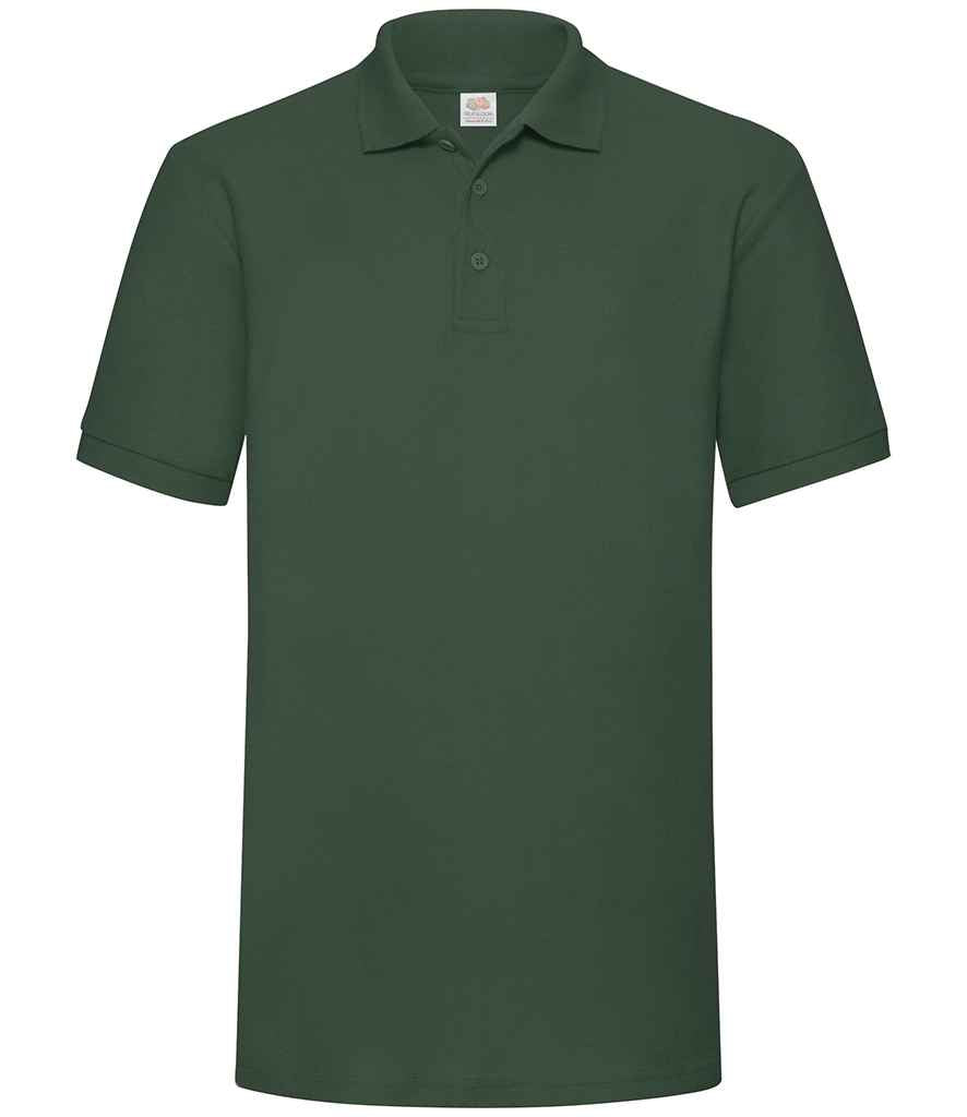 Fruit of the Loom Heavy Poly/Cotton Piqué Polo Shirt Bottle Green