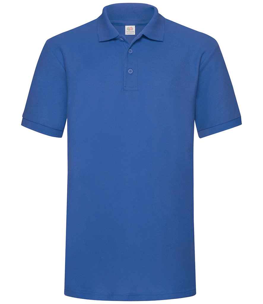Fruit of the Loom Heavy Poly/Cotton Piqué Polo Shirt Royal Blue