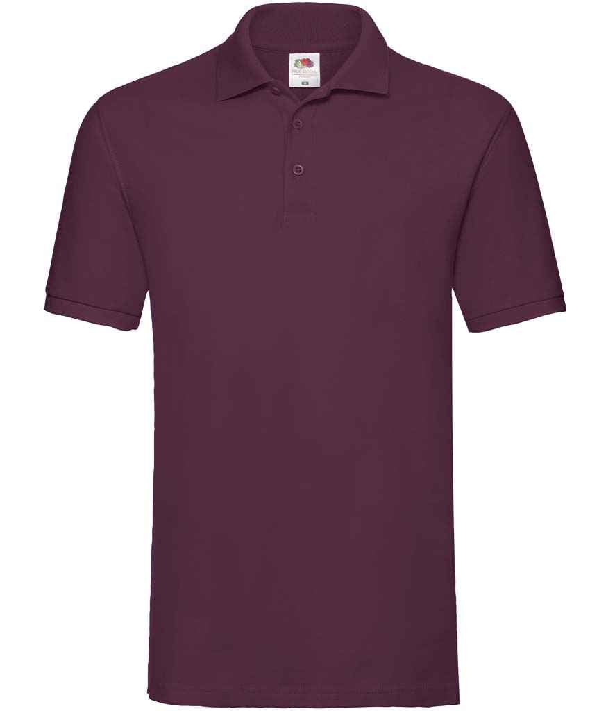 Fruit of the Loom Premium Cotton Piqué Polo Shirt | Burgundy Burgundy