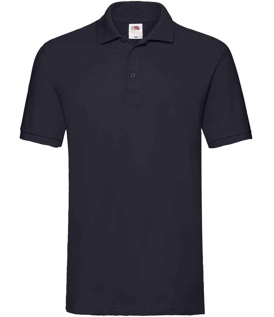 Fruit of the Loom Premium Cotton Piqué Polo Shirt | Deep Navy Deep Navy