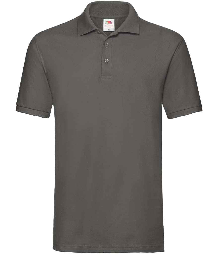 Fruit of the Loom Premium Cotton Piqué Polo Shirt | Light Graphite Light Graphite