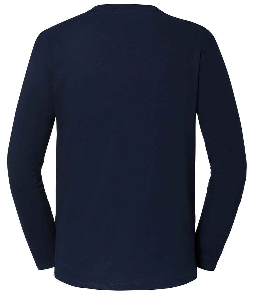 Fruit of the Loom Iconic 195 Long Sleeve T-Shirt | Deep Navy - Lancashire Teamwear
