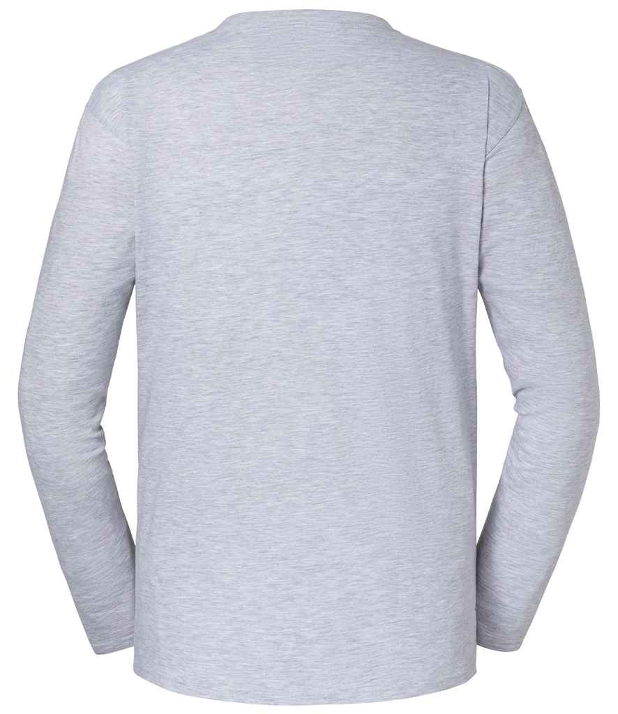 Fruit of the Loom Iconic 195 Long Sleeve T-Shirt | Heather Grey - Lancashire Teamwear