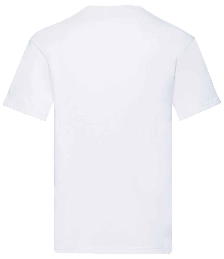Fruit of the Loom Original V Neck T-Shirt | White - Lancashire Teamwear
