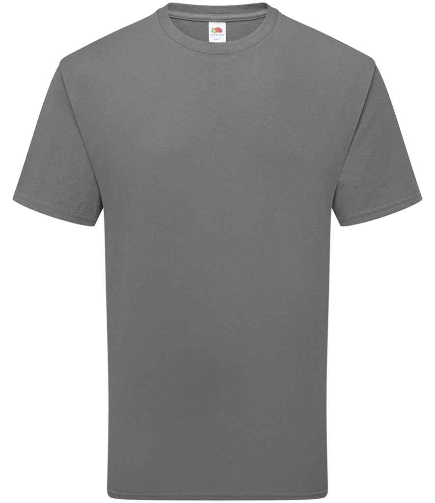 Fruit of the Loom Pure Cotton T-Shirt | Light Graphite - Lancashire Teamwear