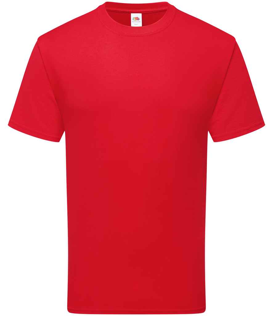 Fruit of the Loom Pure Cotton T-Shirt | Red - Lancashire Teamwear