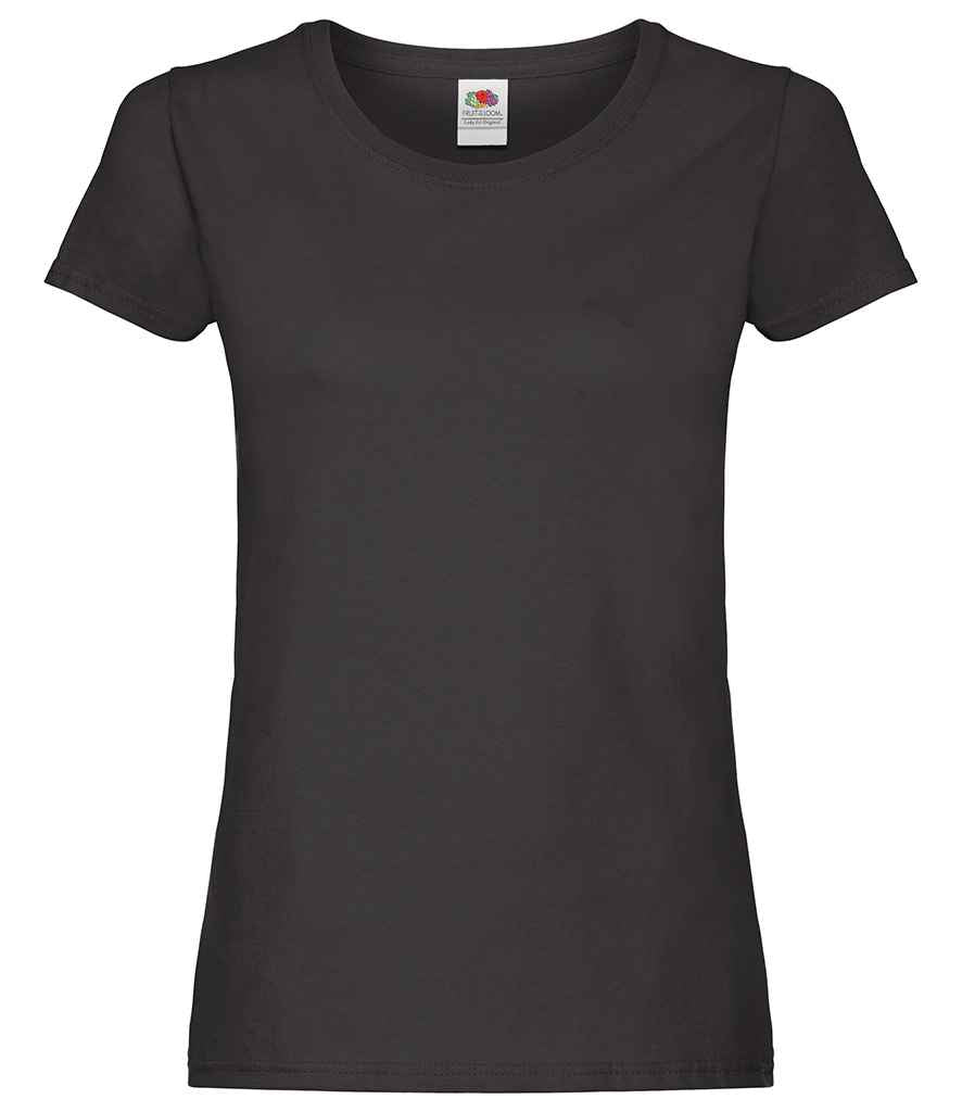 Fruit of the Loom Lady Fit Original T-Shirt | Black - Lancashire Teamwear