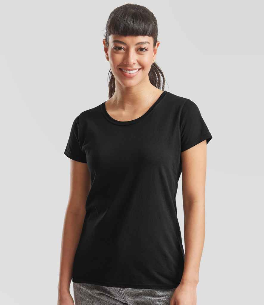 Fruit of the Loom Lady Fit Original T-Shirt | Black - Lancashire Teamwear