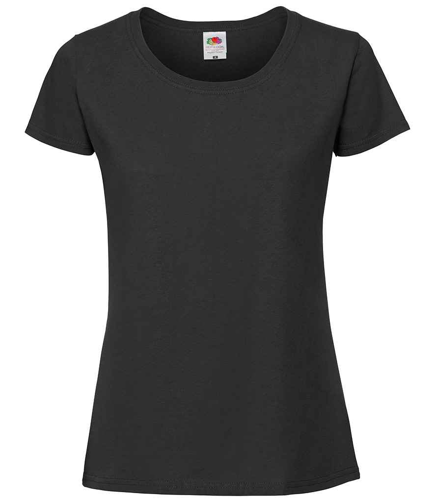 Fruit of the Loom Ladies Iconic 195 T-Shirt | Black Black