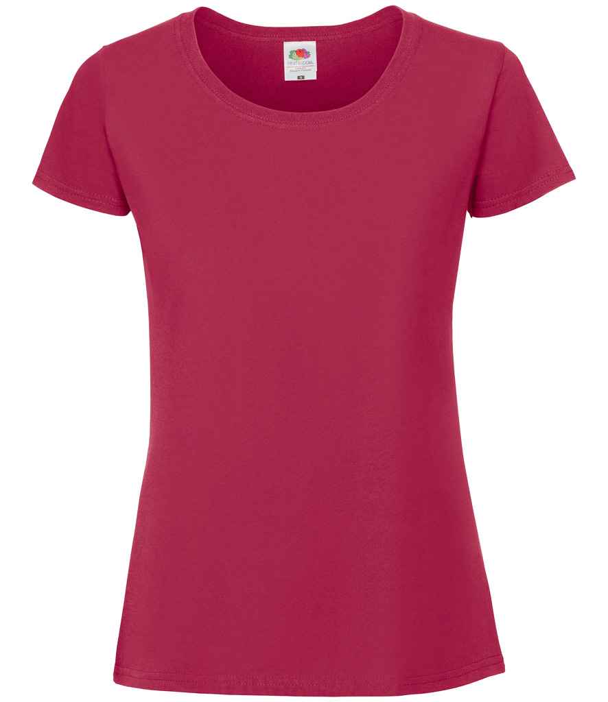 Fruit of the Loom Ladies Iconic 195 T-Shirt | Cranberry Cranberry