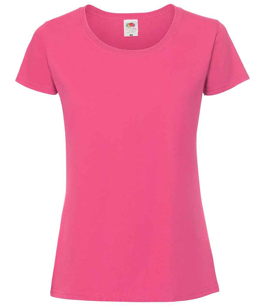 Fruit of the Loom Ladies Iconic 195 T-Shirt | Fuchsia Fuchsia