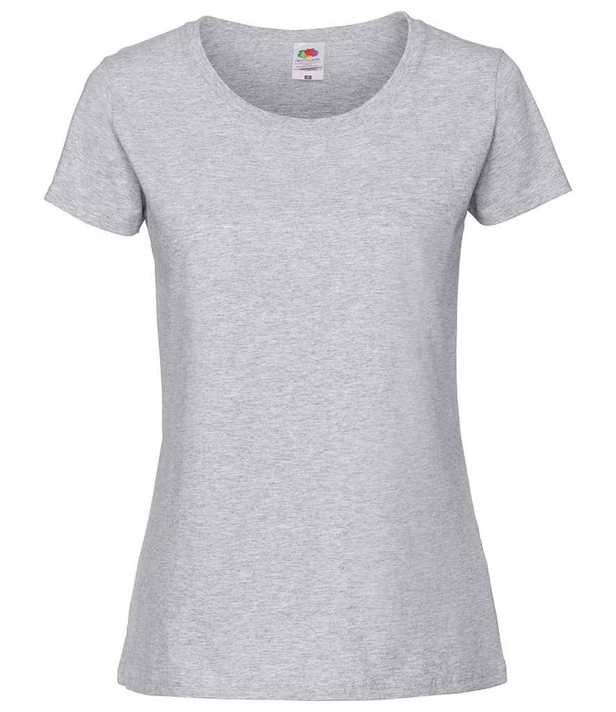Fruit of the Loom Ladies Iconic 195 T-Shirt | Heather Grey Heather Grey