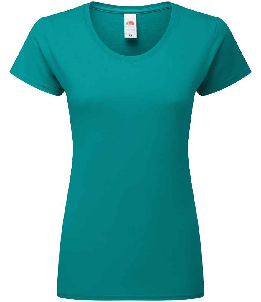 Fruit of the Loom Ladies Iconic 195 T-Shirt | Ocean Teal Ocean Teal