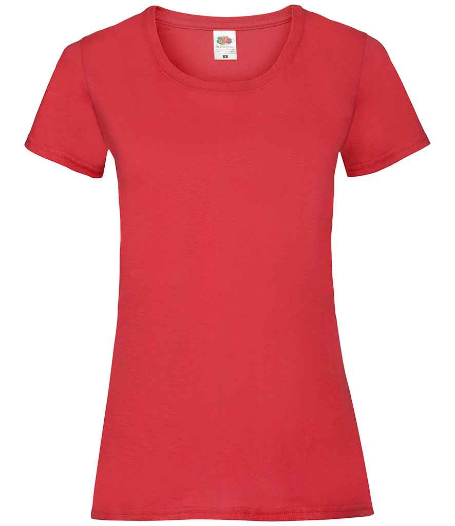 Fruit of the Loom Lady Fit Value T-Shirt | Red Red