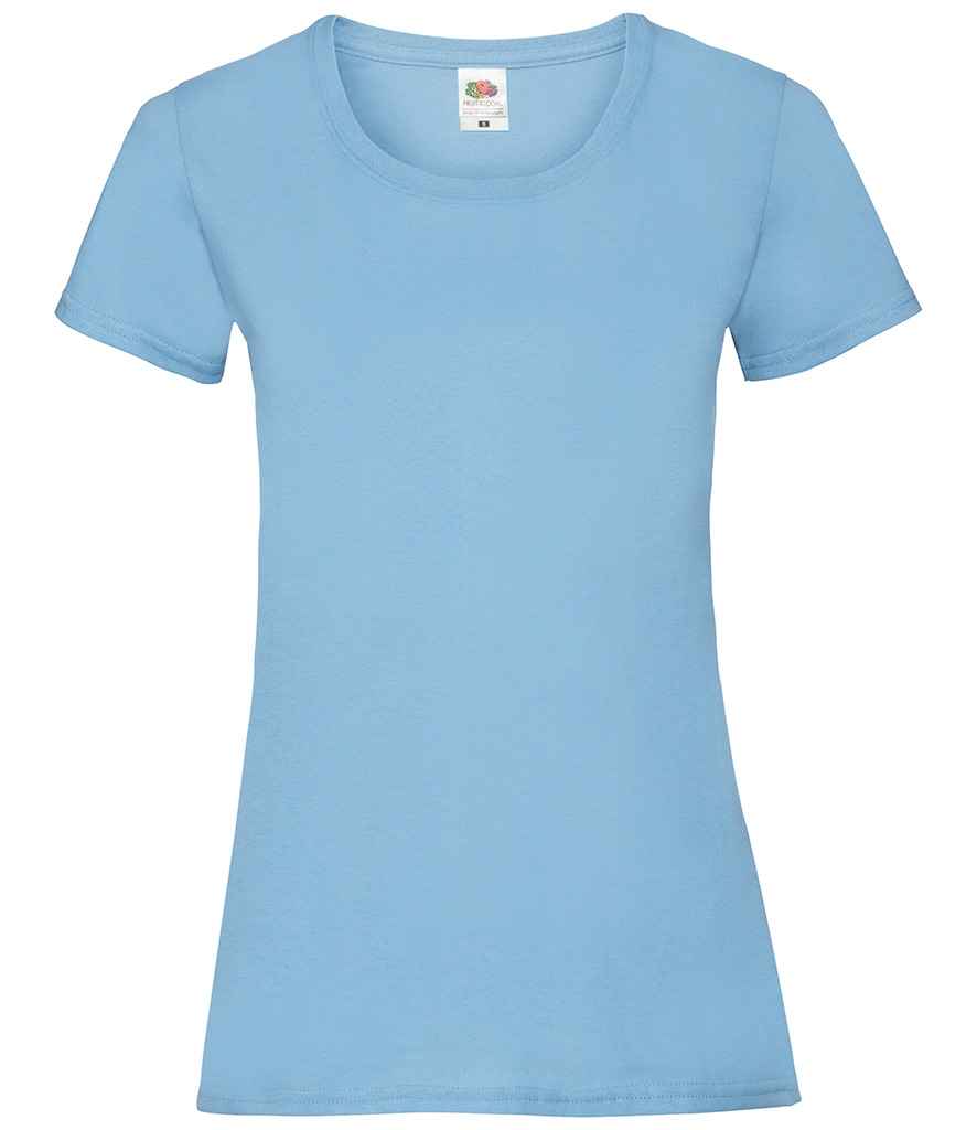 Fruit of the Loom Lady Fit Value T-Shirt | Sky Blue Sky Blue