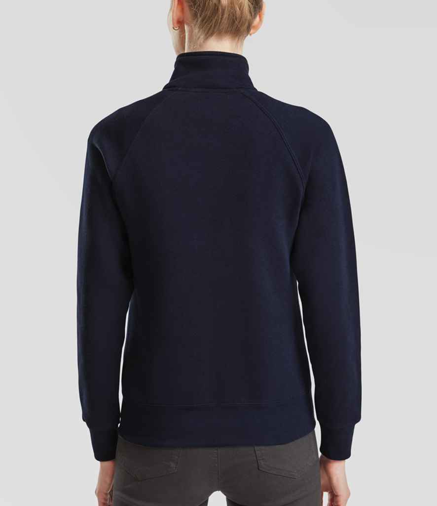 Fruit of the Loom Premium Lady Fit Sweat Jacket | Deep Navy - Lancashire Teamwear