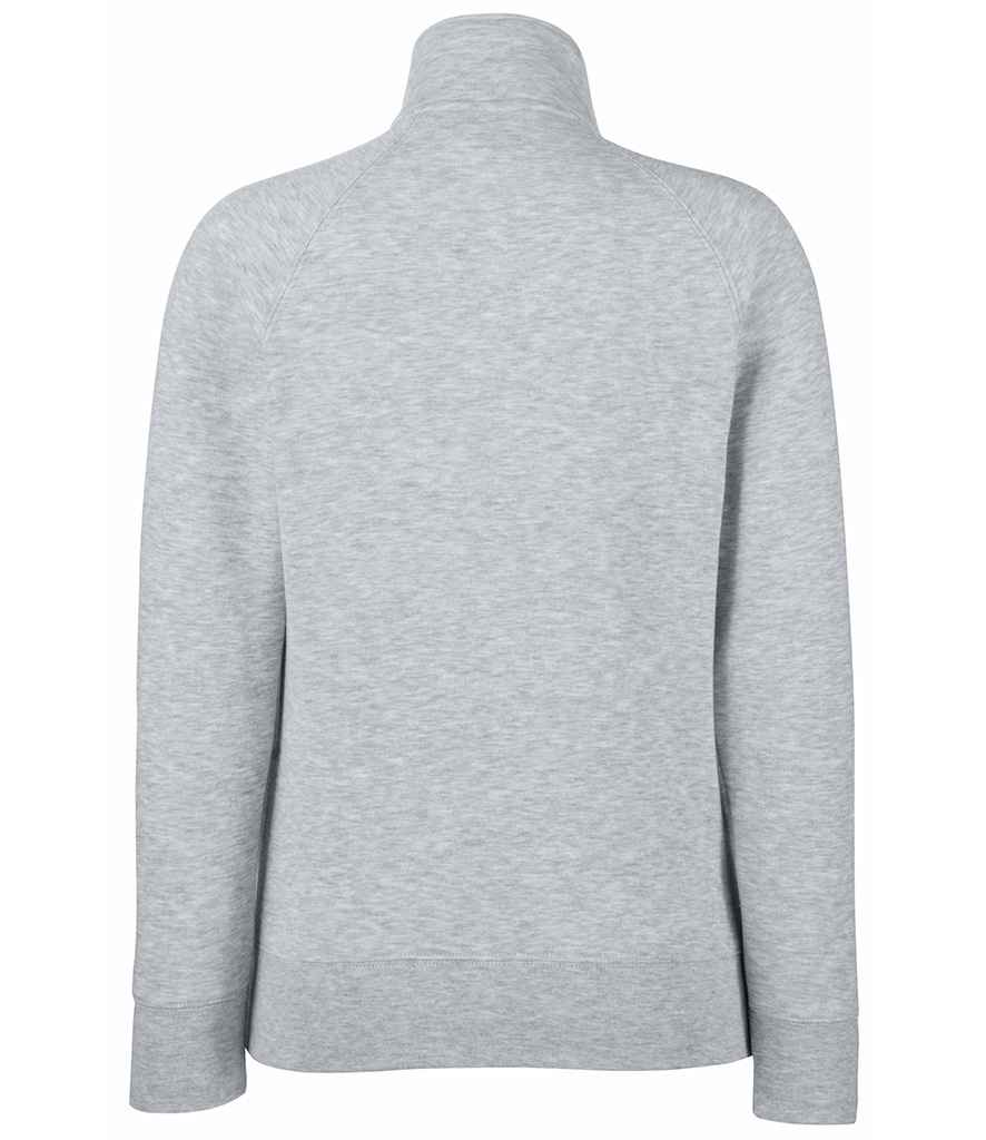 Fruit of the Loom Premium Lady Fit Sweat Jacket | Heather Grey - Lancashire Teamwear