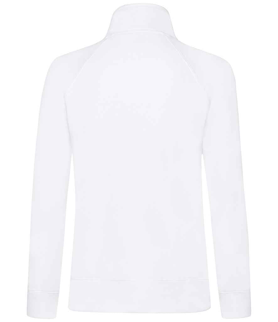 Fruit of the Loom Premium Lady Fit Sweat Jacket | White - Lancashire Teamwear