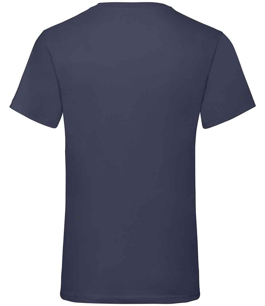 Fruit of the Loom V Neck Value T-Shirt | Deep Navy - Lancashire Teamwear