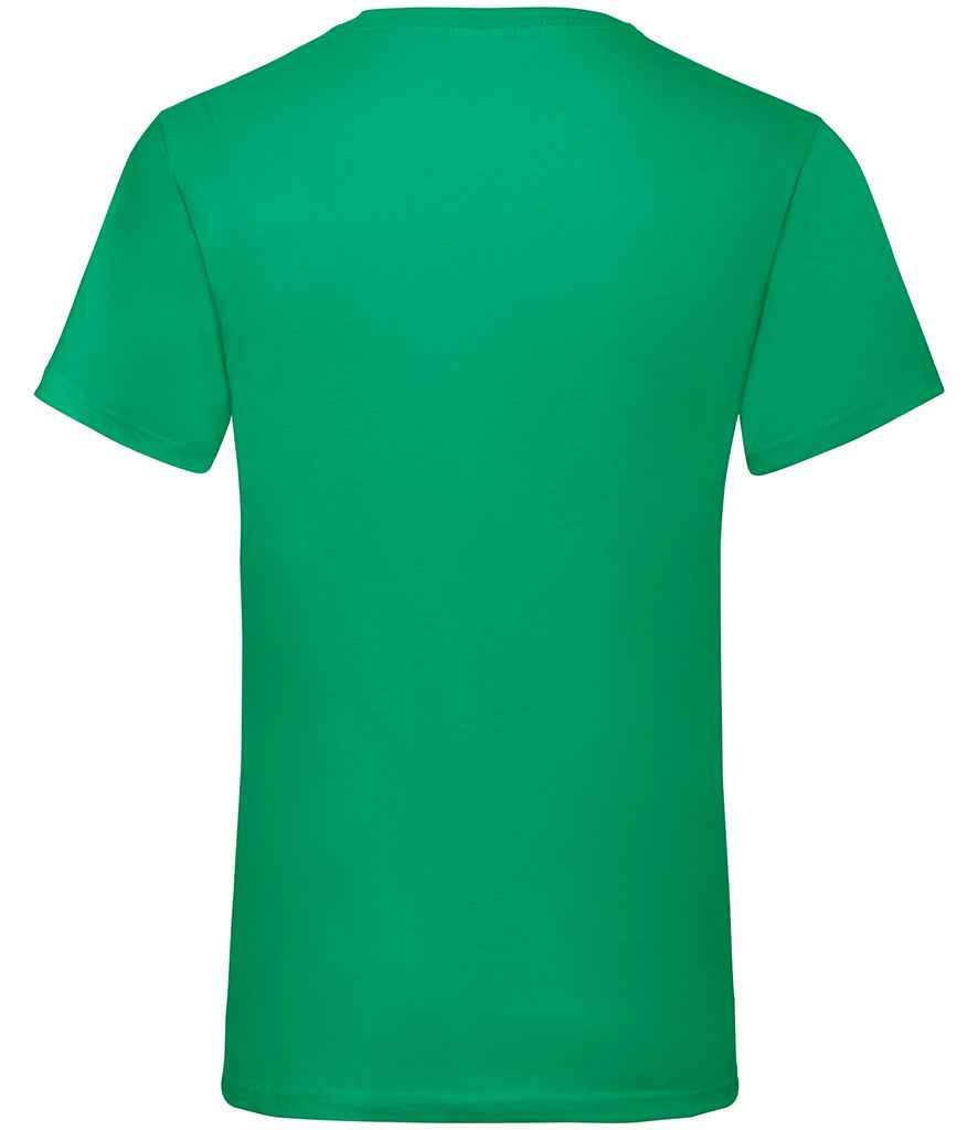 Fruit of the Loom V Neck Value T-Shirt | Kelly Green - Lancashire Teamwear