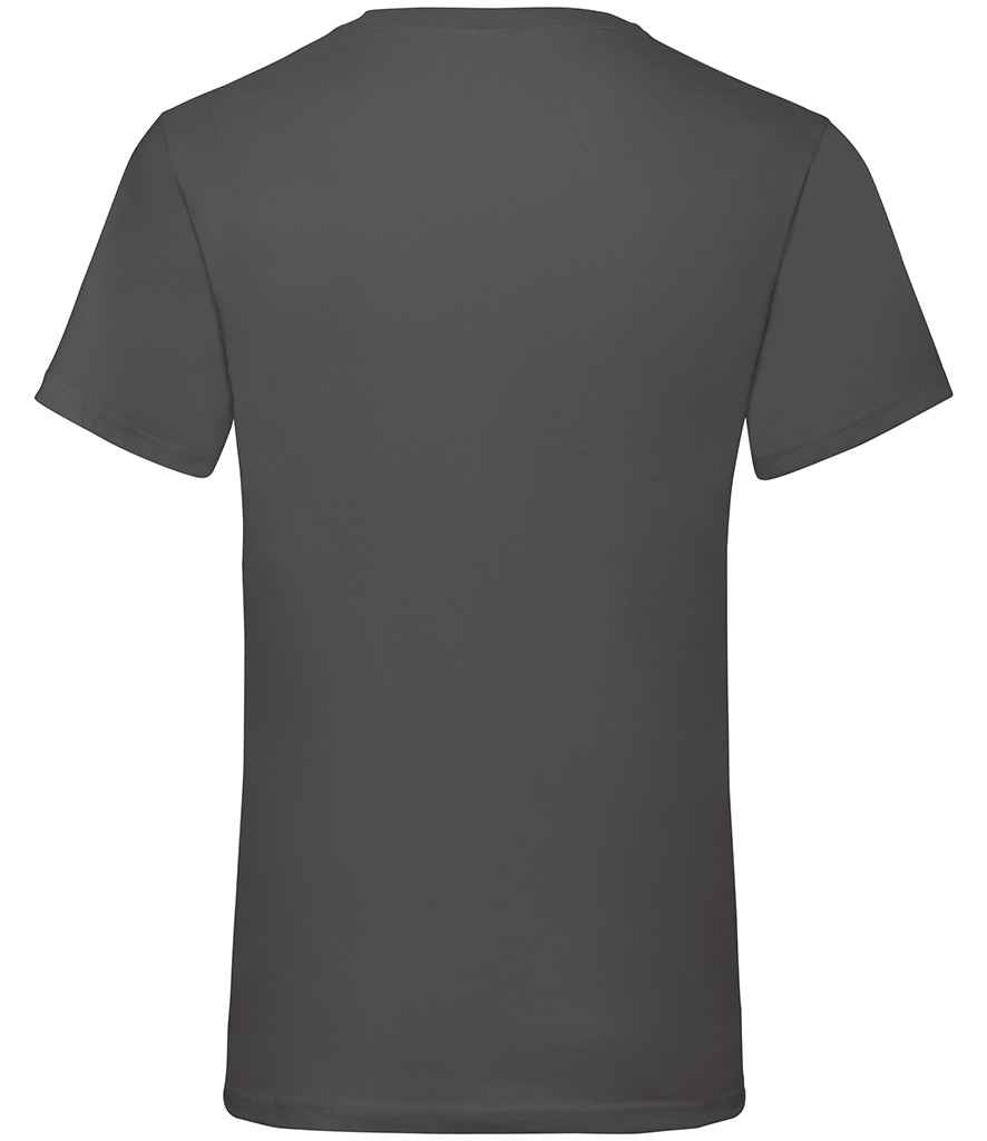 Fruit of the Loom V Neck Value T-Shirt | Light Graphite - Lancashire Teamwear