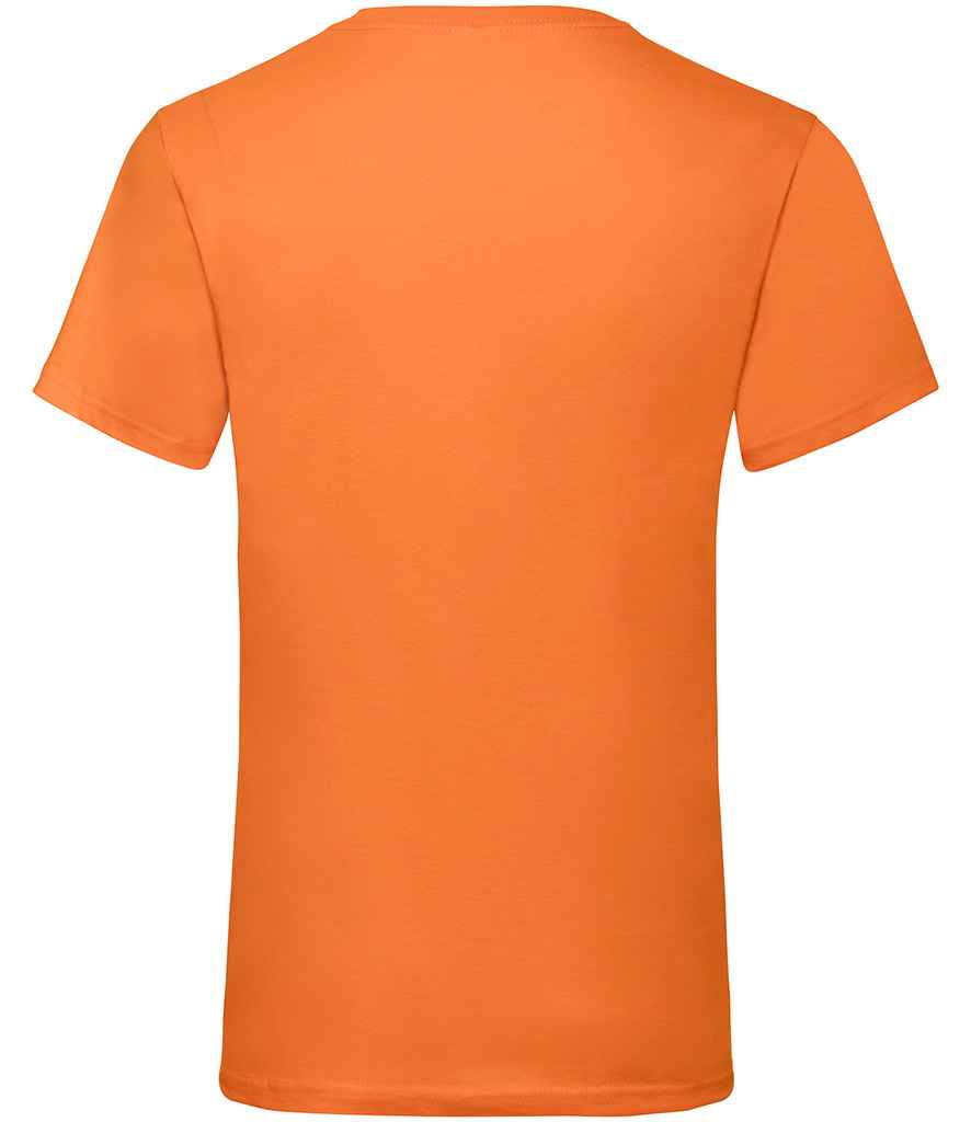 Fruit of the Loom V Neck Value T-Shirt | Orange - Lancashire Teamwear