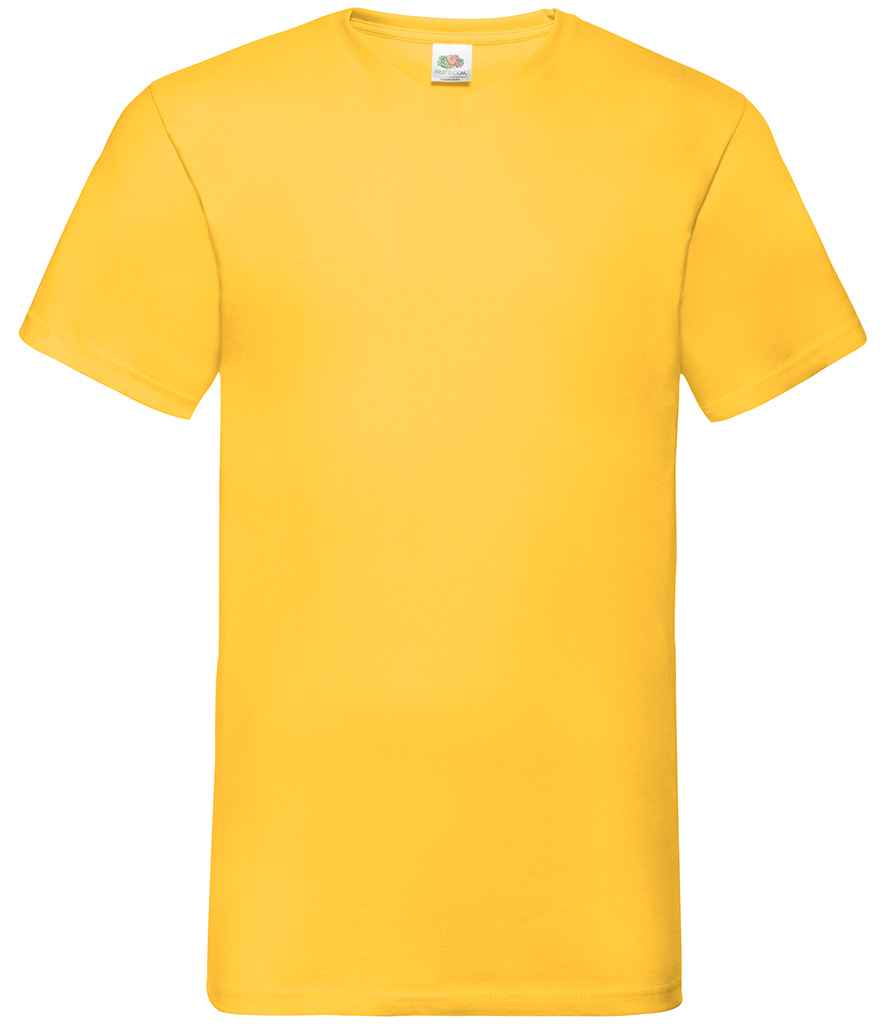 Fruit of the Loom V Neck Value T-Shirt | Sunflower - Lancashire Teamwear