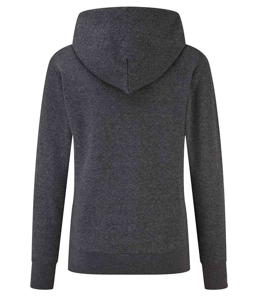 Fruit of the Loom Classic Lady Fit Hooded Sweatshirt | Dark Heather - Lancashire Teamwear