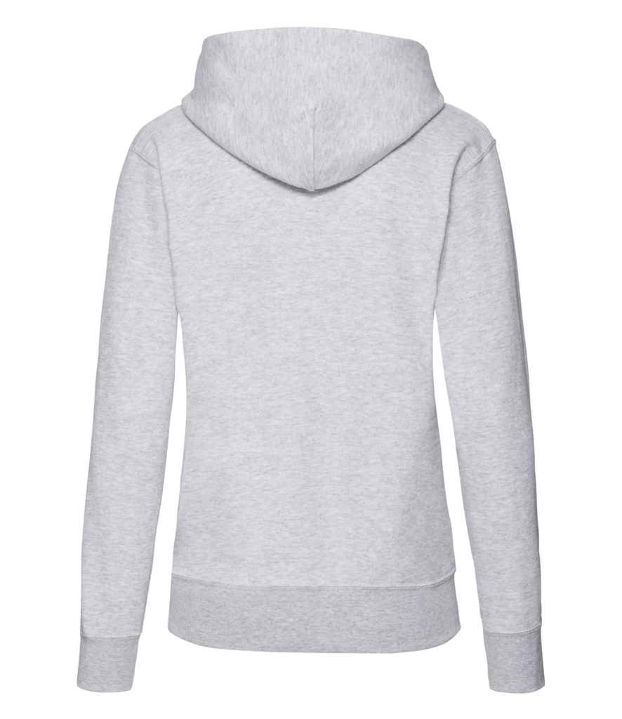 Fruit of the Loom Classic Lady Fit Hooded Sweatshirt | Heather Grey - Lancashire Teamwear