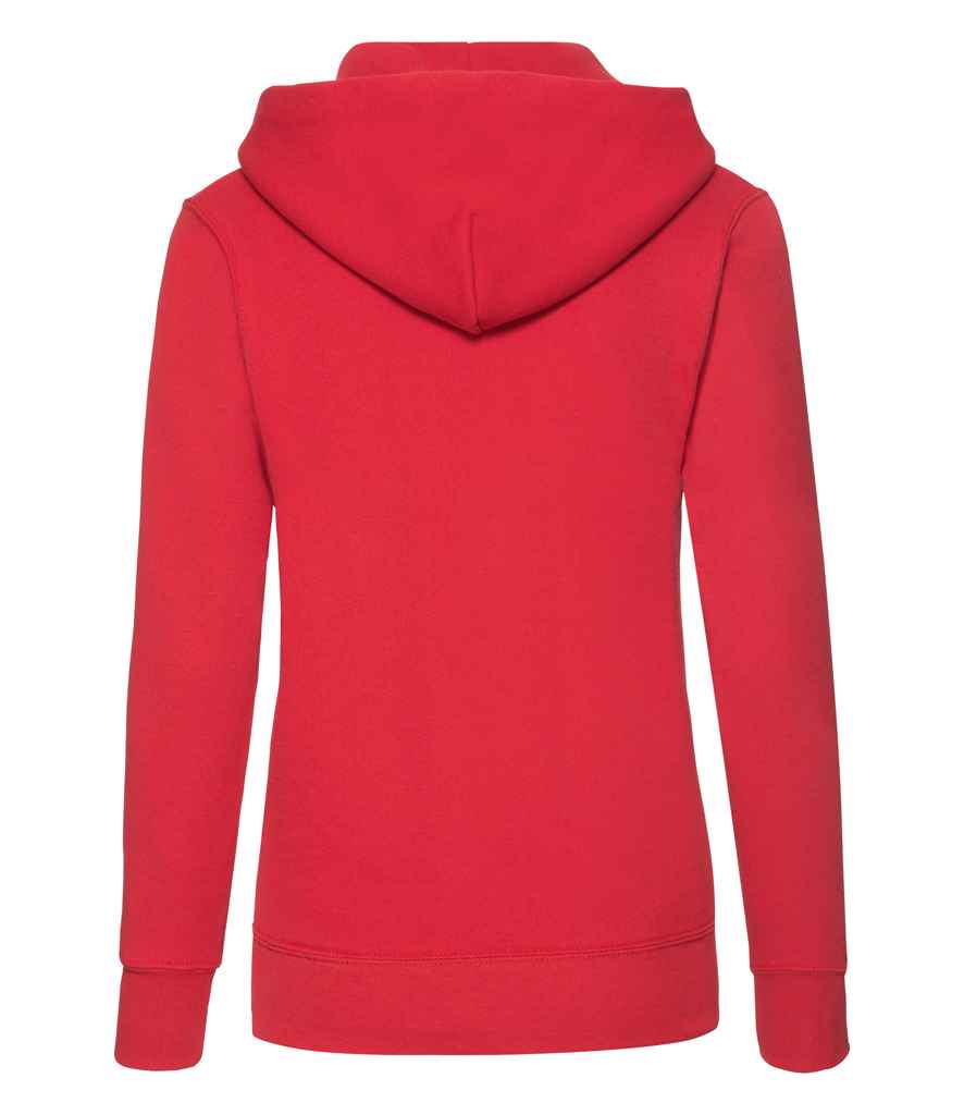 Fruit of the Loom Classic Lady Fit Hooded Sweatshirt | Red - Lancashire Teamwear